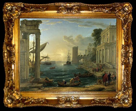 framed  Claude Lorrain The Embarkation of the Queen of Sheba, ta009-2